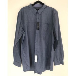 Structure Blue Chambray Men’s Dress Shirt